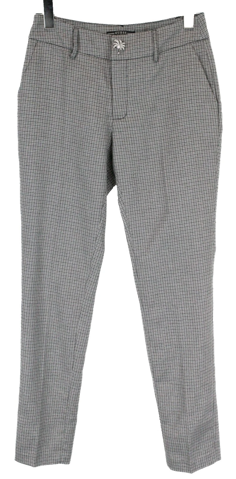 GUESS Polyester Checked Pants for Women