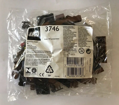 *BRAND NEW* LEGO My Own Train LOCOMOTIVE BROWN BRICKS 3746 POLYBAG *Old BROWN*