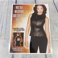 2003 Sexy Jessica Alba Hot Body Dark Angel Vintage Print Ad/Poster Magazine Page