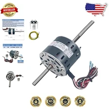 Compact Replacement AC Fan Motor 1/3HP - Fits Coleman Mach, Various Fasco Models