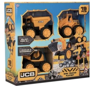 jcb mini trucks playset
