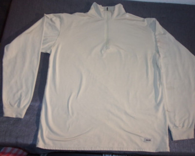 XGO THE FIRST LAYER OF DEFENSE ACCLIMATE DRY QUARTER ZIP TAN PULLOVER SHIRT L