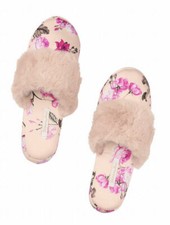 Victoria s Secret Slippers with Pouch Floral Cozy Size Small 5-6 NWT