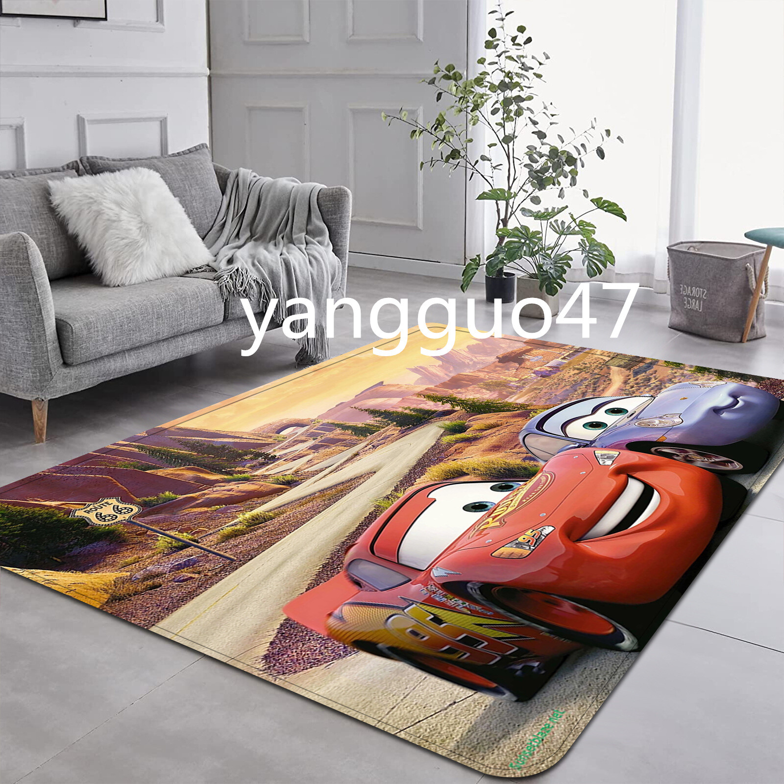 3D Cars Lightning Mcqueen Doormat AntiSlip Rug Doormat Carpet Floor Mat Gifts eBay