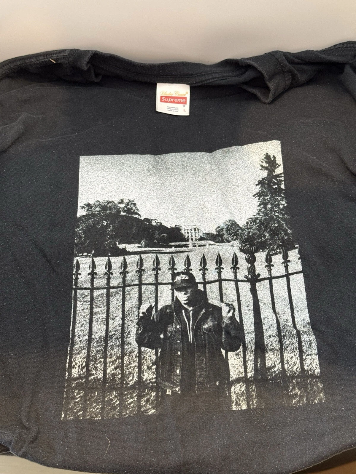 T shirt Supreme Black Cat SS20 Meb's, taille L   Noir