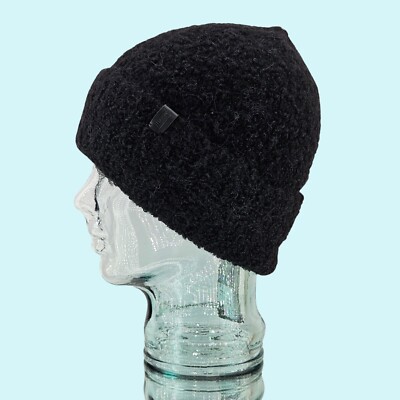 BUNDLE - 2 All Saints Hats Beanies Chalk & Black Teddy Bear 