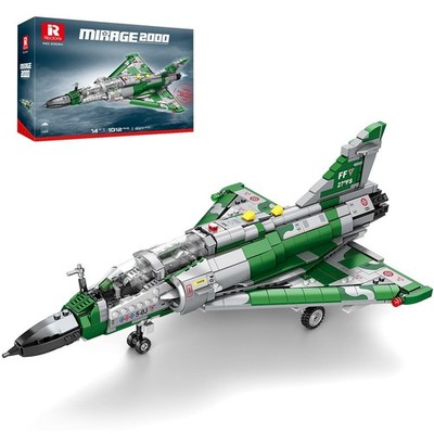 Building Blocks Jet Fighter 1012 PCS Model Kit Openable Cockpit Reobrix Mirage