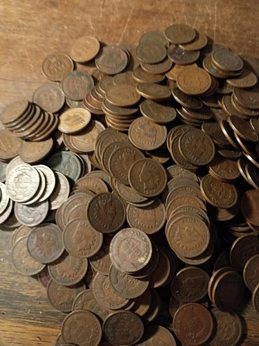 New Listing373 Indian Pennies 1900 To 1909 Average Circulation