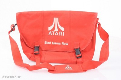 Atari Vintage Umhängetasche in rot mit zusätzlichem Innenfach - Original -