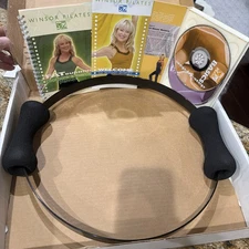 Winsor Pilates Body Sculpting Circle Ring Exercise Kit w/ 3 DVDs & Book Open Box