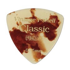 Pickboy Vintage Pick, Classic T-Shell Triangle, Cellulose, 0.75mm, 10 picks