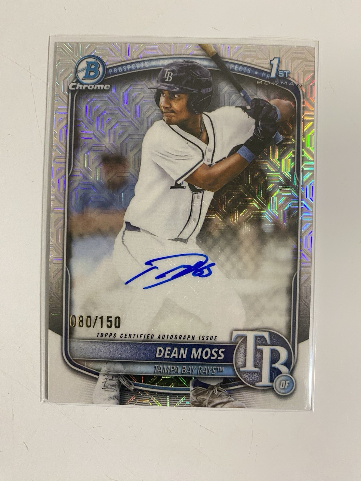 2025 Bowman Chrome Draft Dean Moss HTA Choice Refractor Auto /150