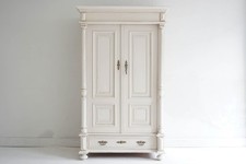 Antique Continental painted wardrobe (knockdown)