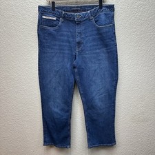 Tommy Hilfiger Tribeca Straight Jeans Women's Size 16 Blue Denim