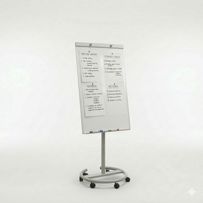 Linno  Qualität Mobile Flipchart Staffelei Magnetisches Whiteboard Präsentationstafel