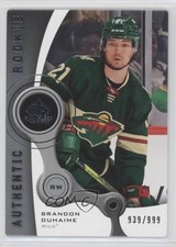 2021 Upper Deck SP Game Used 2005-06 Retro Rookies 939/999 Brandon Duhaime 0k85
