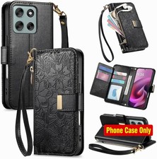 For Moto G 5G 2025/2026  G Play 2026 Case with Black Wallet, Card Holder, Kicks