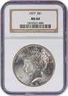 1927 Peace Silver Dollar MS64 NGC