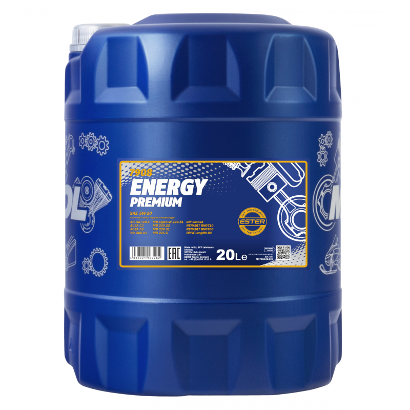MANNOL 7908 5W30 C2/C3- FULLY SYNTHETIC - DEXOS 2 - 20L  (SUPPLIED AS 4X5L)