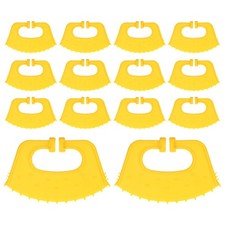 14-Pack Thickened Cow Nose Rings for Calf Cattle Prevent Sucking Yellow
