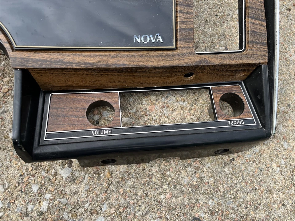 1969 - 1974 Chevrolet Nova Instrumento Moldura Grão de Madeira OEM Interruptores Ventilação  - Imagem 4 de 4