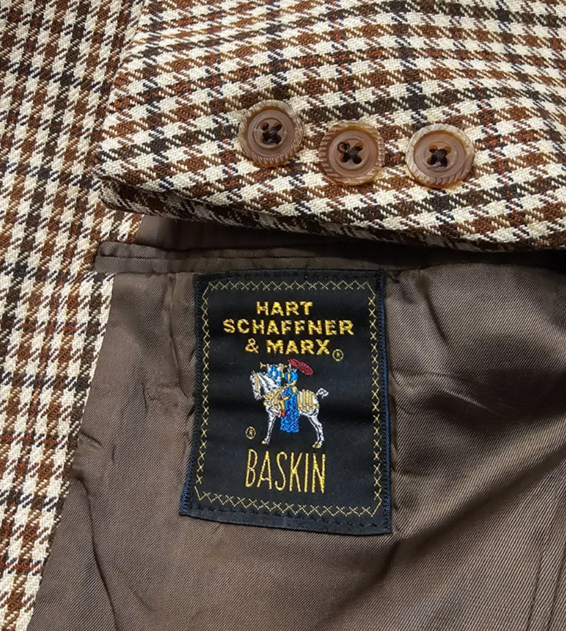 Vintage Hart Schaffner & Marx Wool Eschdrille Blazer Jacket 38R