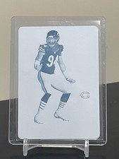 Leonard Floyd 2017 Panini Unparalleled #142 Chicago Bears CYAN Printing Plate /1