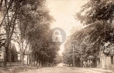 Spring Valley OH Ohio Main Street View, Homes c1910 RPPC Photo Postcard COPY