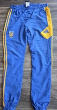 Adidas Tigres UANL Futbol Soccer Pants Mens Blue/Yellow Mens Size Medium 