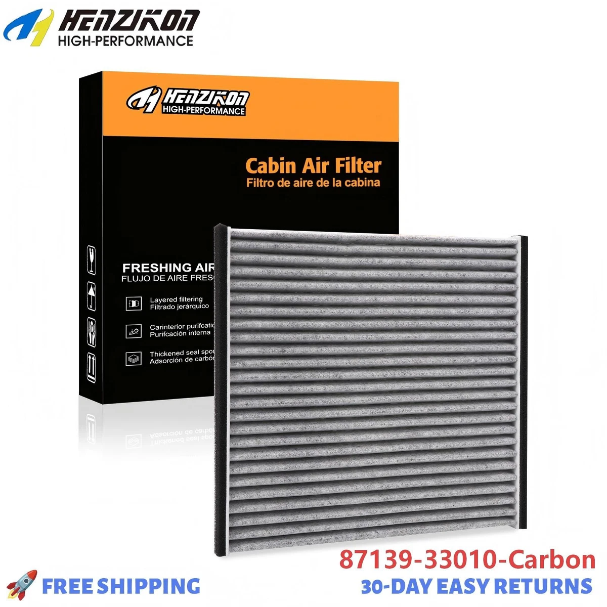 CARBON CABIN & AIR FILTER COMBO FOR LEXUS RX330 3.3L ENGINE 2004 - 2006