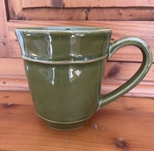 Pottery Barn Green Cambria Mug Made In Portugal - Rare!