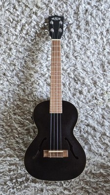 KALA KA-JTE MTB - Metallic Black Archtop Tenor Ukulele mit Gigbag
