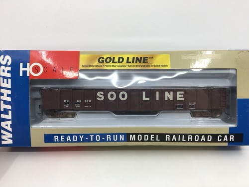 HO Walthers 932-40269 Soo Line 53’ Thrall góndola coche WC #68129 ruedas de metal | Condition: Used