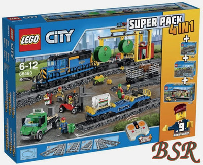 LEGO  City: 66493 Super Pack Eisenbahn = 60052 & 60050 & 7895 & 7477 ! NEU & OVP