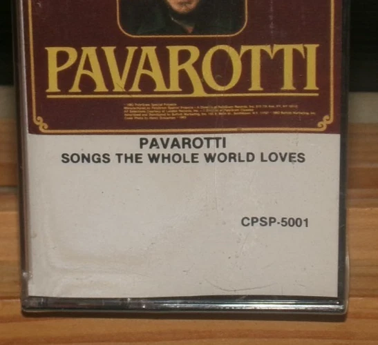LUCIANO PAVAROTTI SONGS THE WHOLE WORLD LOVES NEW CASSETTE AVE MARIA LA SERENATA - Image 3 of 4