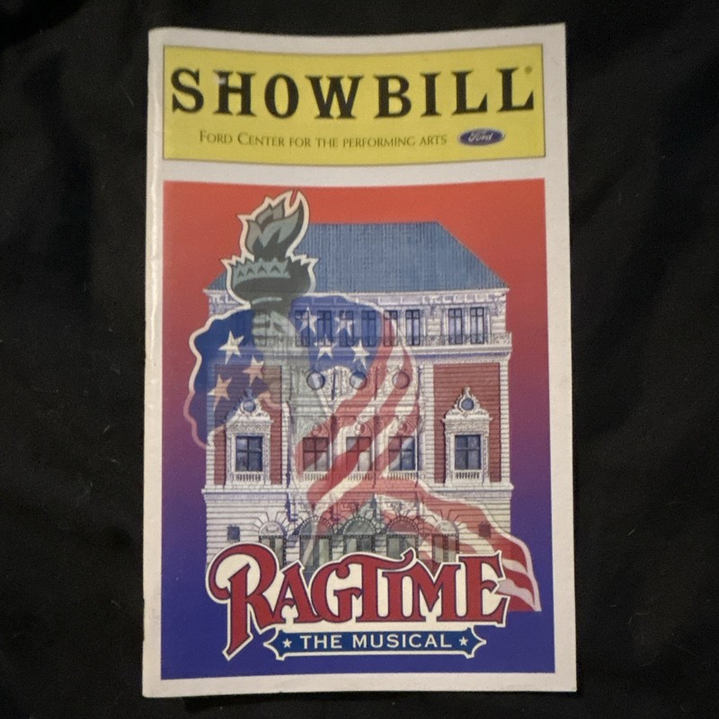 Showbill Ragtime: The Musical Program, Ford Center for the Arts
