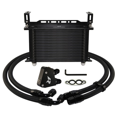 25 Row Engine Oil Cooler Kit For Chevrolet LS1 LS2 LS3 Camaro Firebird GM Black - Picture 4 of 10