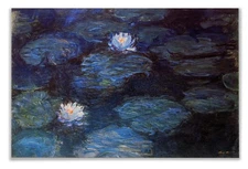Water Lilies, 1897 by Claude Monet, Canvas Print Wrapped Gallery Wall Art, 12x18