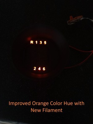 IMPROVED: MINI Cooper R56 Gen 2 Shift Boot Delete: 12 Volt Org Backlit R_123456