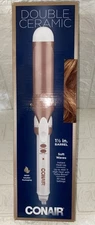 Conair Double Ceramic Curling Iron 1.50 Inch Rose Gold Hair Salon Style Curl