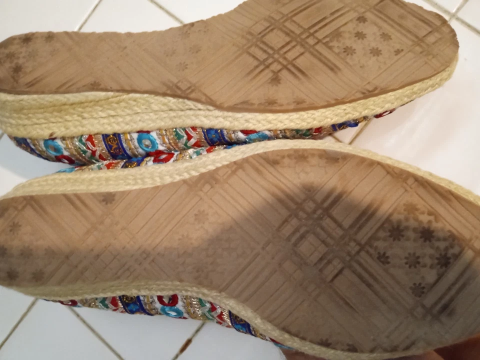 Beacon Womens Phoenix Multi Espadrilles Wedges Size 9ww - Image 2 of 4