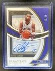 2021-22 Panini Immaculate Vince Carter Shadowbox Signatures Auto Autograph #/49