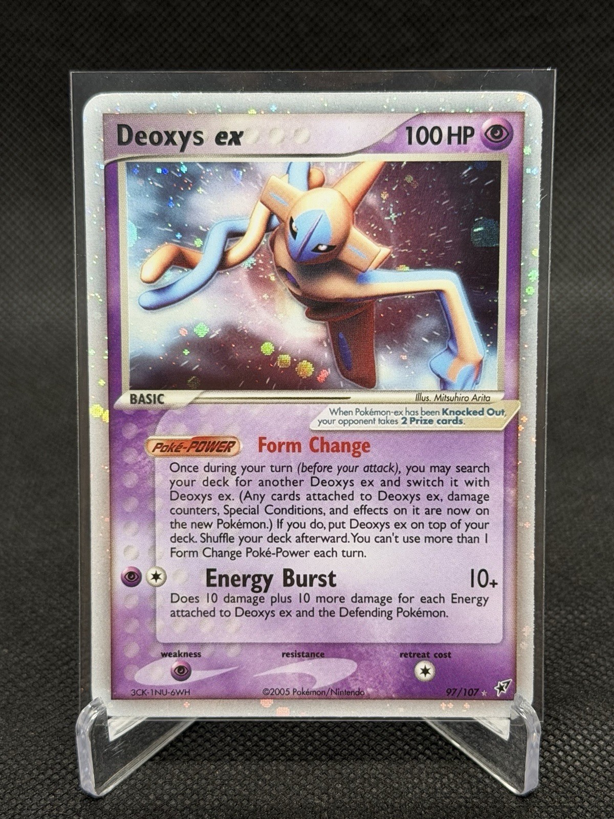 Pokémon TCG Deoxys EX Holo Rare Card Normal Forme 97/107 Vintage 2005 - NM-