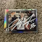 EGOR DËMIN SIGNED TOPPS CHROME REFRACTOR ROOKIE CARD AUTHENTIC AUTO BROOKLYN NET