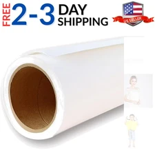 Photography Backdrop Seamless Paper Arctic White 53x16ft for Photoshoot