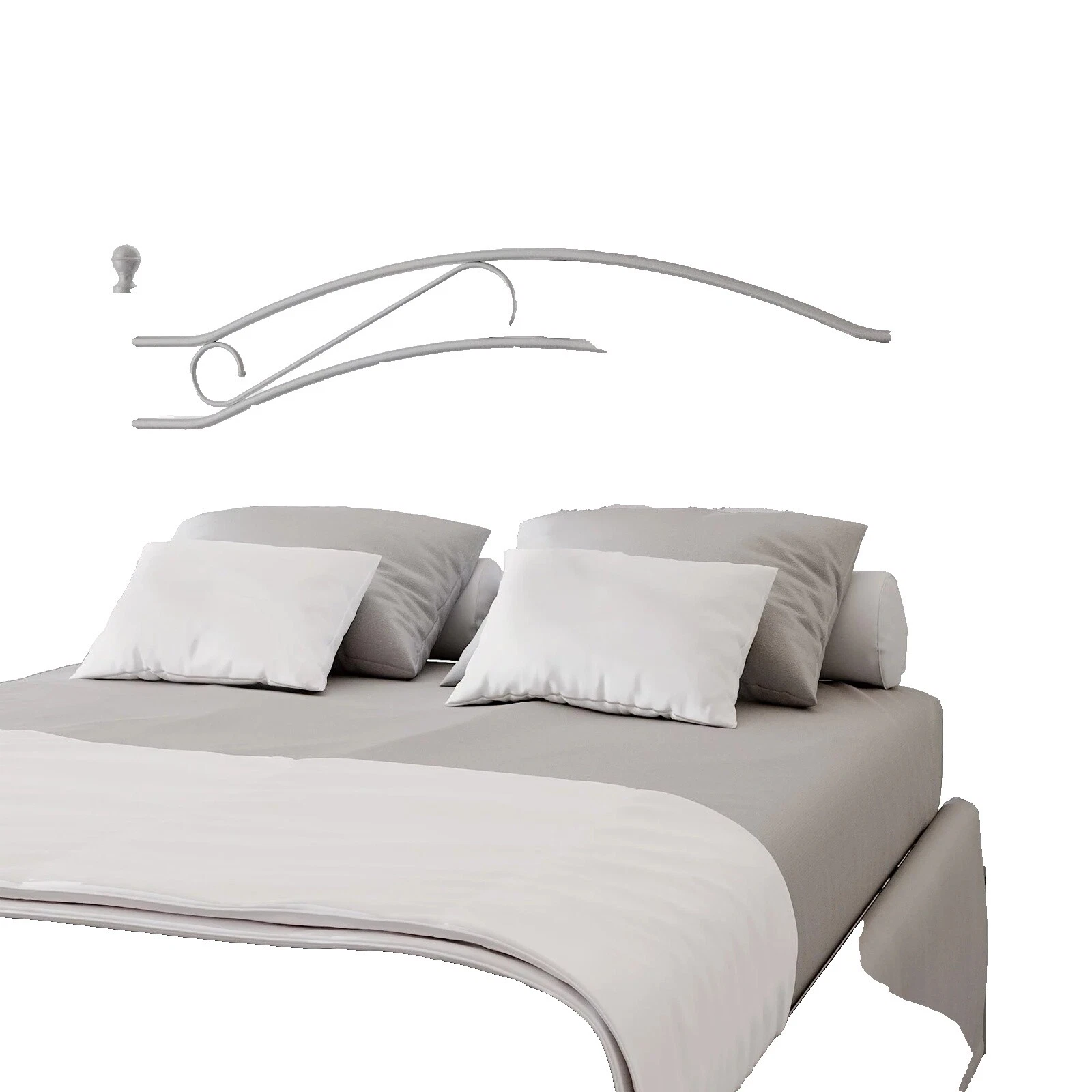 Cabeceros de cama de metal de campo francés