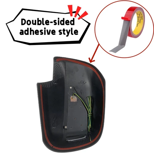 Chrome Car Side Mirror Shell With Light For Toyota Echo 2000-2005 Accessory New - Bild 6 von 7