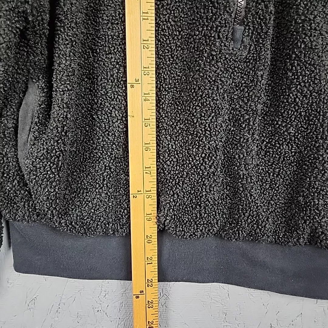 fabletics fleece half zip pockets fuzzy outdoor sweater