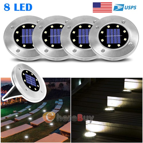 1~4PCS Solar Garden Lights Outdoor Waterproof Landscape LED Lights Pathway Yard - Picture 6 of 16