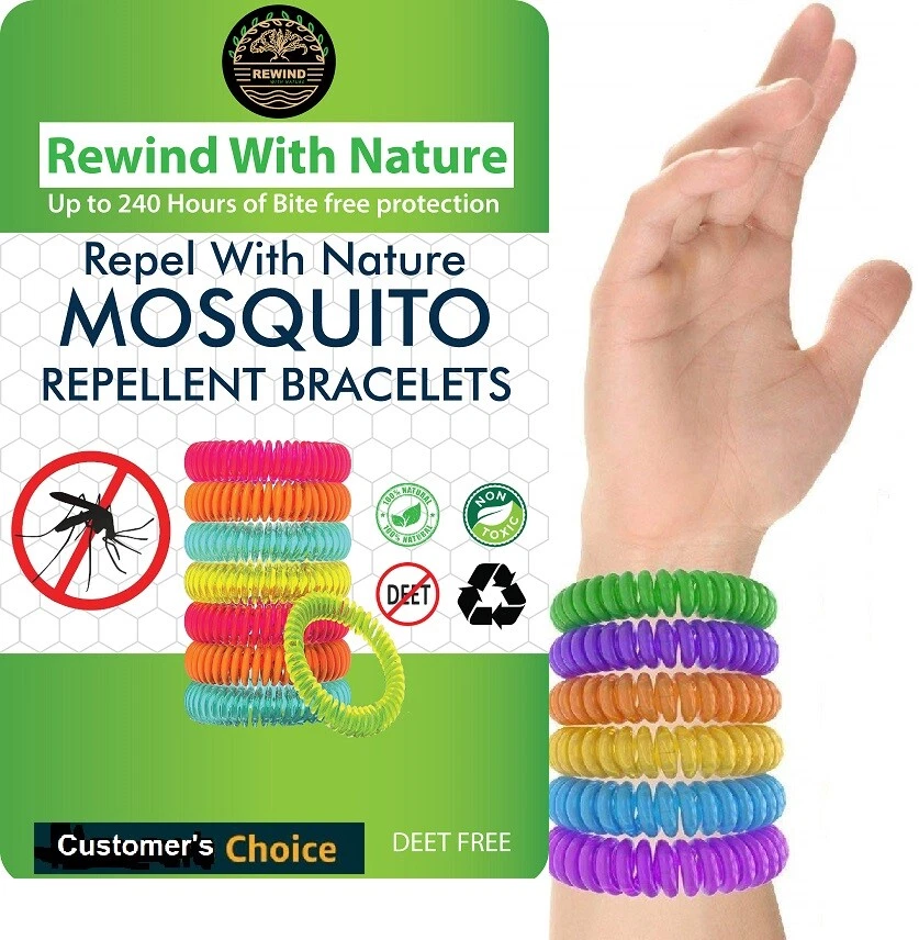 Amazon.com: Cliganic 50 Pack Mosquito Repellent Bracelets, DEET-Free Bands,  Individually Wrapped (Packaging May Vary) : Health & Household